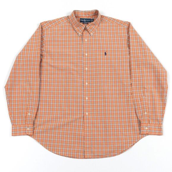 Vintage Polo Ralph Lauren Men's Classic Fit Shirt 2XL Plaid Long Sleeve Button - Picture 2 of 10